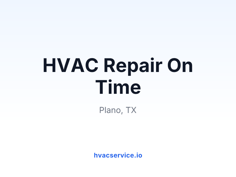 HVAC Repair On Time