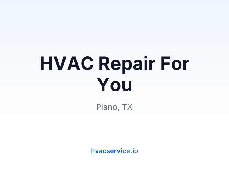 HVAC Repair For You