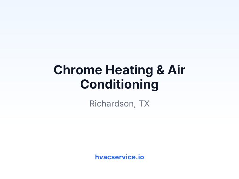 Chrome Heating & Air Conditioning