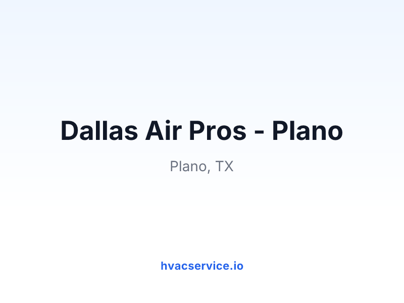 Dallas Air Pros - Plano