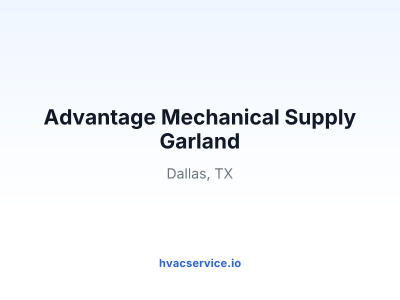 Advantage Mechanical Supply Garland