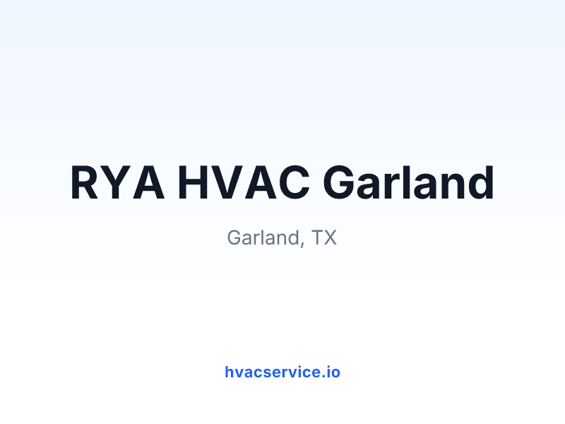 RYA HVAC Garland