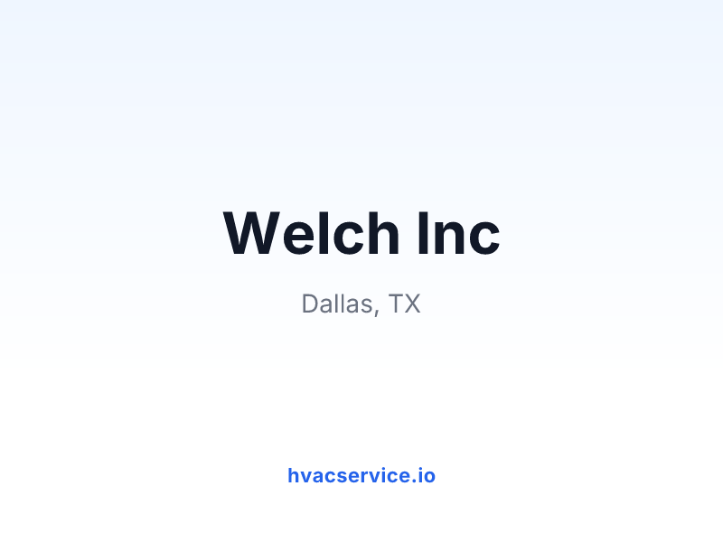 Welch Inc