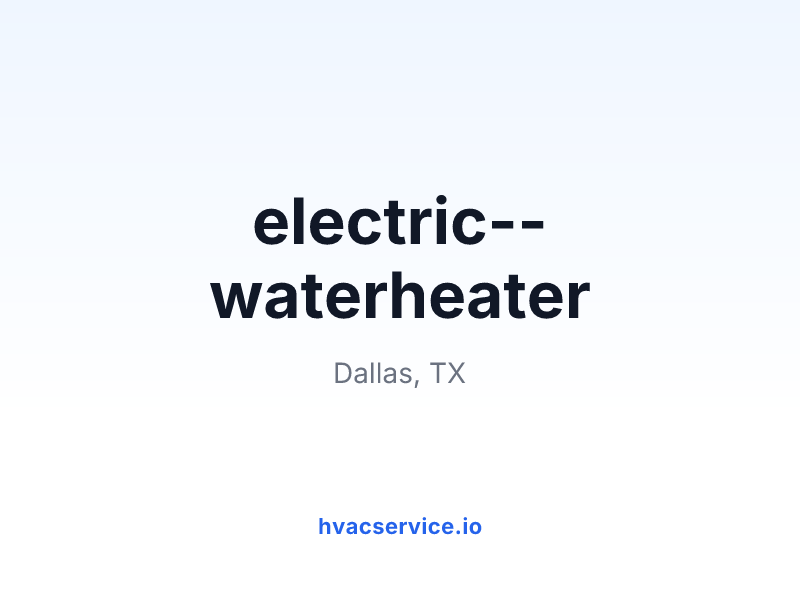 electric--waterheater