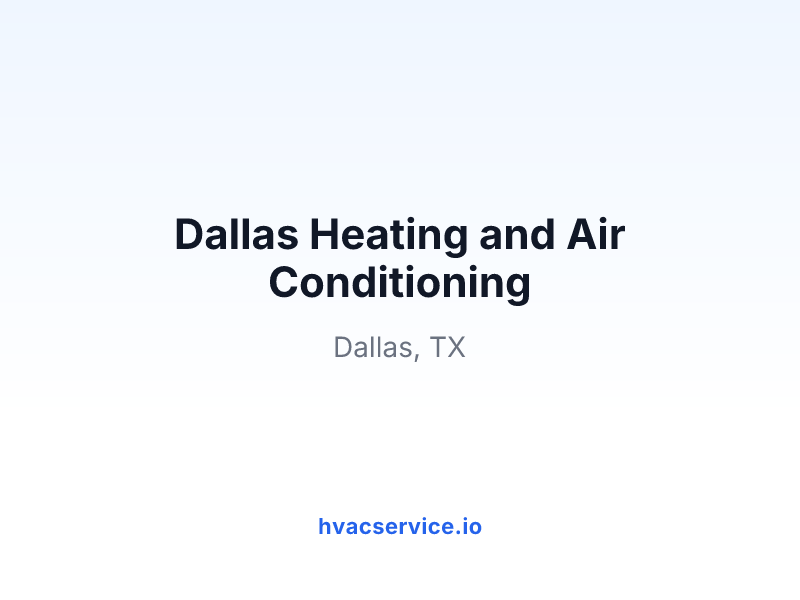 Dallas Heating and Air Conditioning