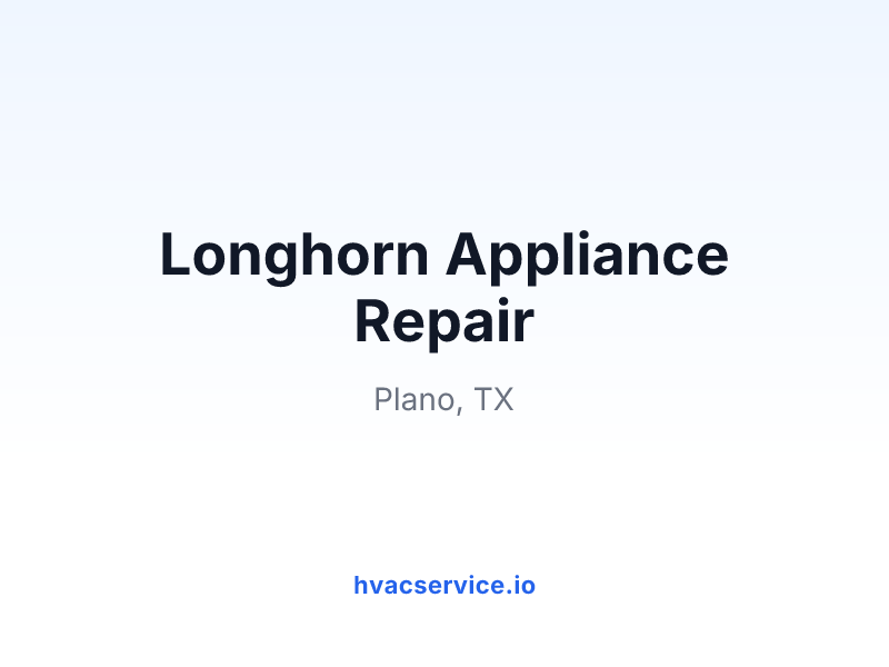 Longhorn Appliance Repair