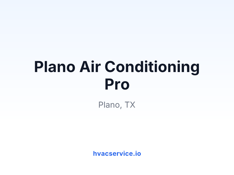 Plano Air Conditioning Pro
