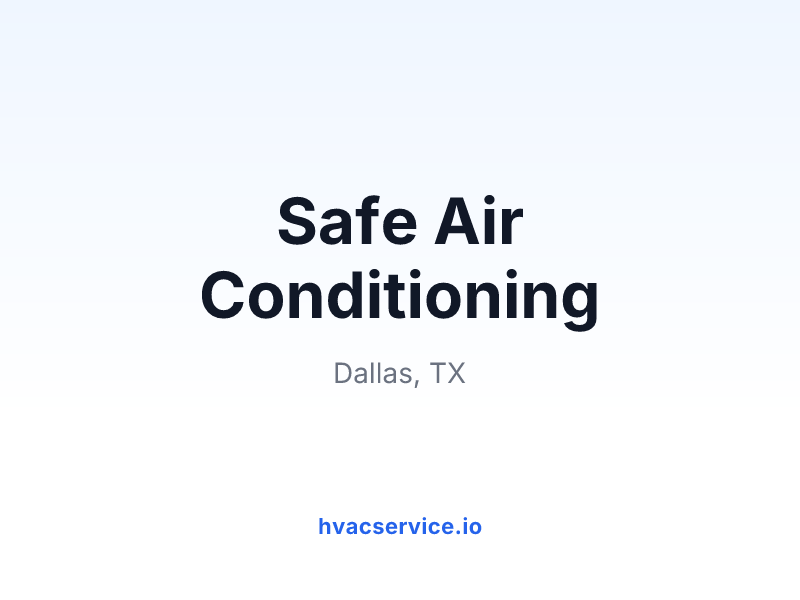 Safe Air Conditioning