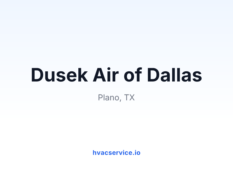 Dusek Air of Dallas