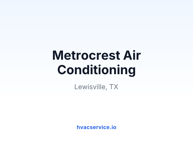 Metrocrest Air Conditioning