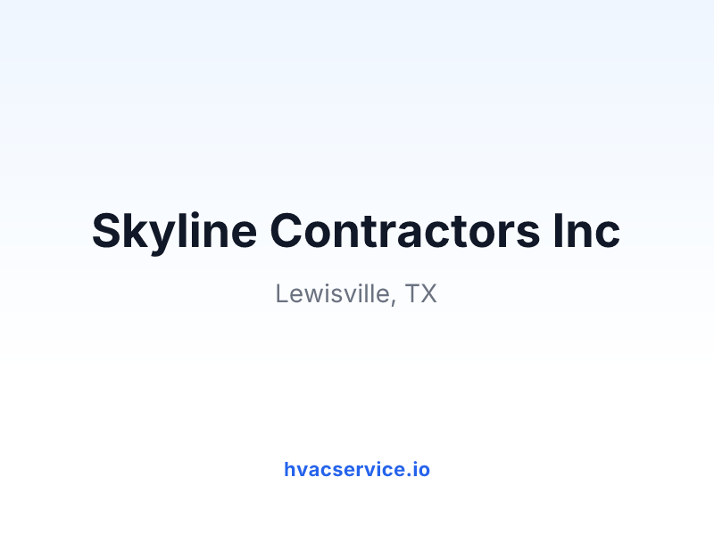Skyline Contractors Inc