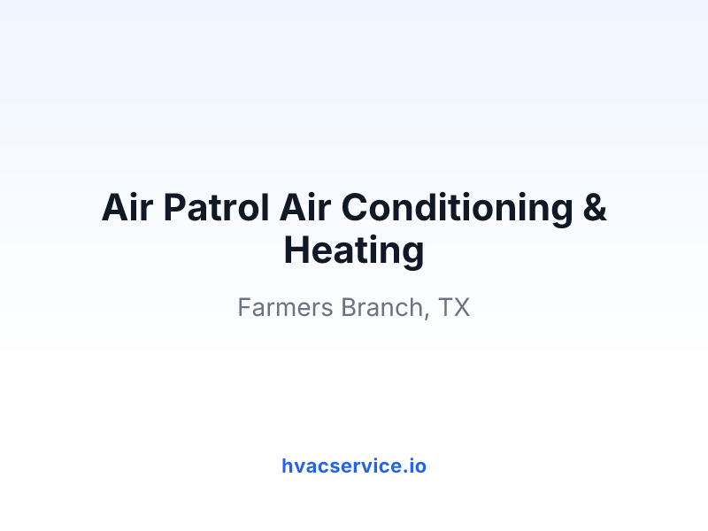 Air Patrol Air Conditioning & Heating