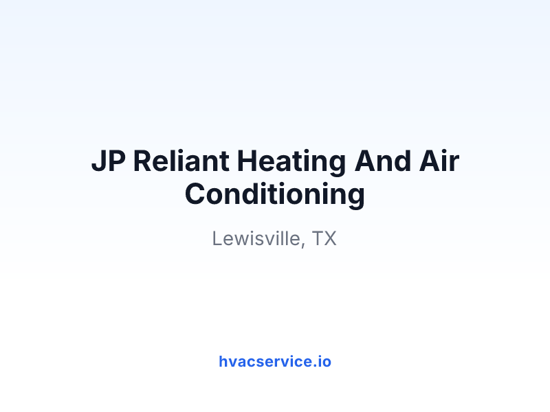JP Reliant Heating And Air Conditioning