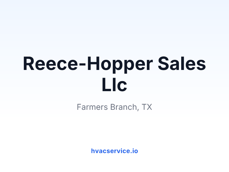 Reece-Hopper Sales Llc