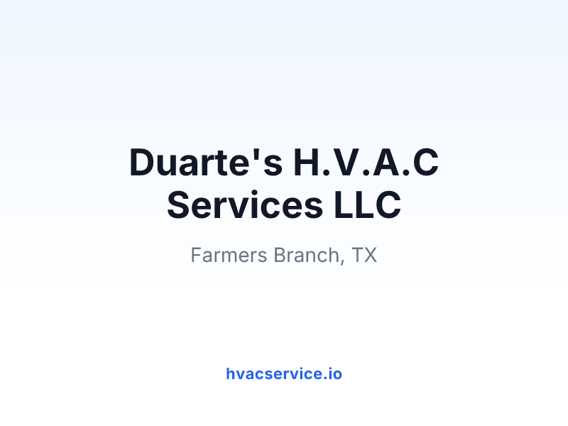 Duarte's H.V.A.C Services LLC