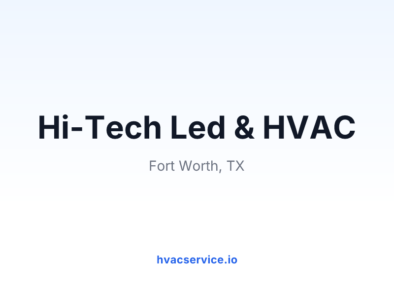 Hi-Tech Led & HVAC