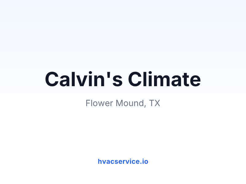 Calvin's Climate