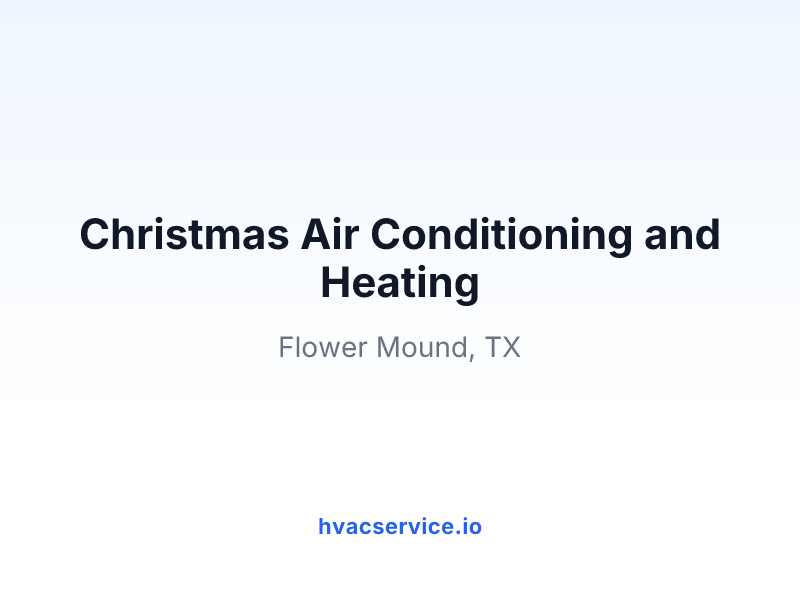 Christmas Air Conditioning and Plumbing
