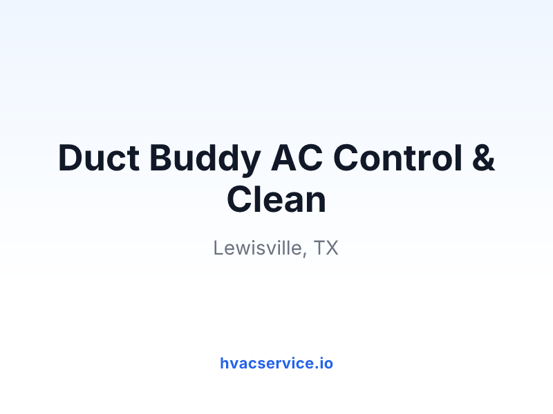 Duct Buddy AC Control & Clean