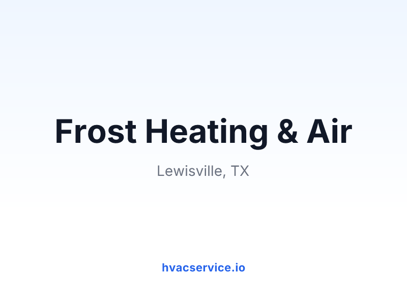 Frost Heating & Air