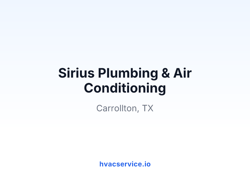 Sirius Plumbing & Air Conditioning