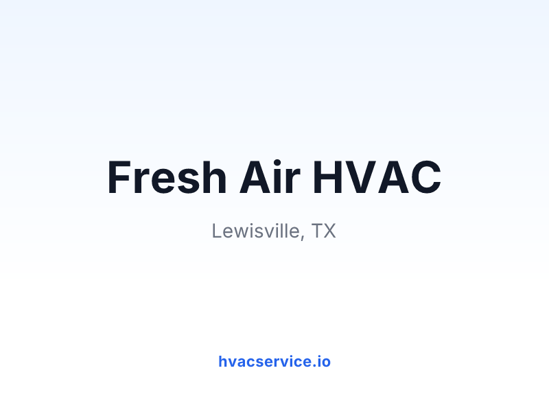 Fresh Air HVAC