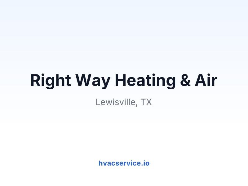 Right Way Heating & Air