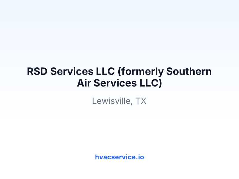 RSD Services LLC (formerly Southern Air Services LLC)