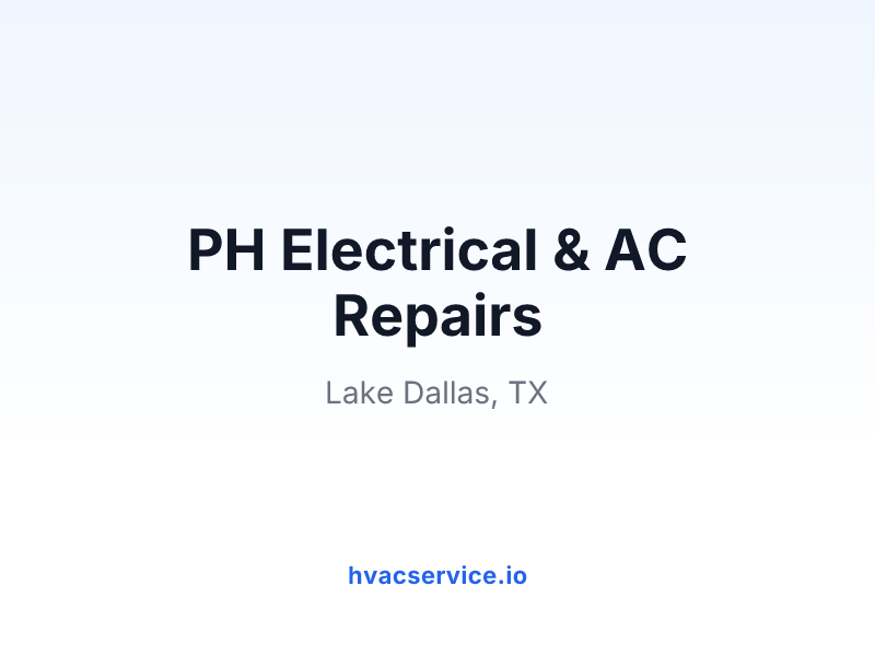 PH Electrical & AC Repairs