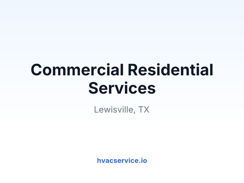 Commercial Residential Services