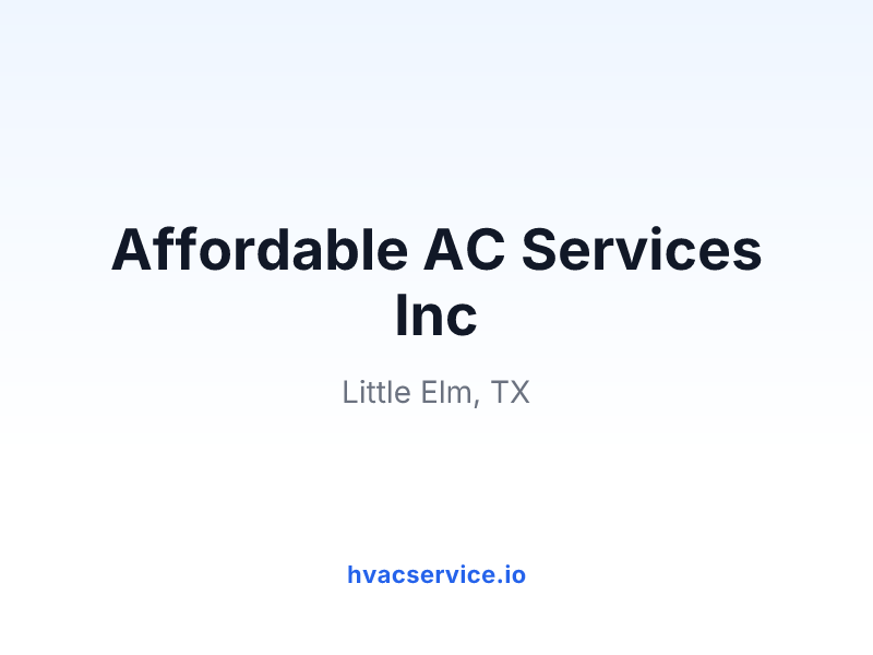 Affordable AC Services Inc