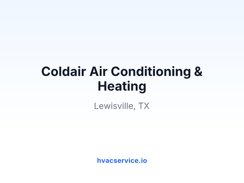 Coldair Air Conditioning & Heating