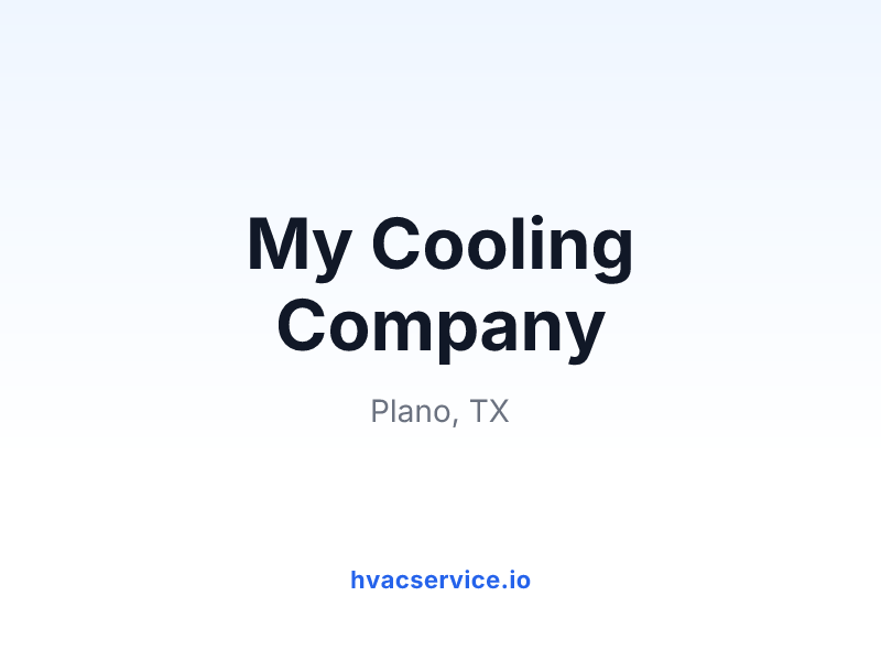 My Cooling Company