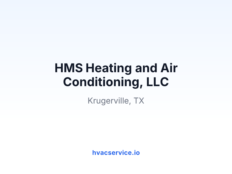 HMS Heating and Air Conditioning, LLC