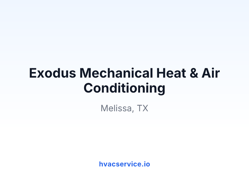 Exodus Mechanical Heat & Air Conditioning