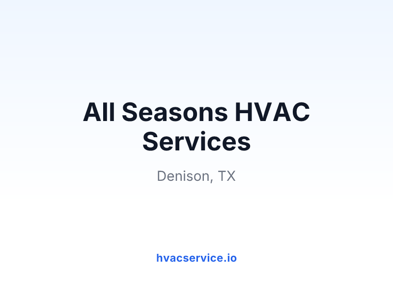 All Seasons HVAC Services