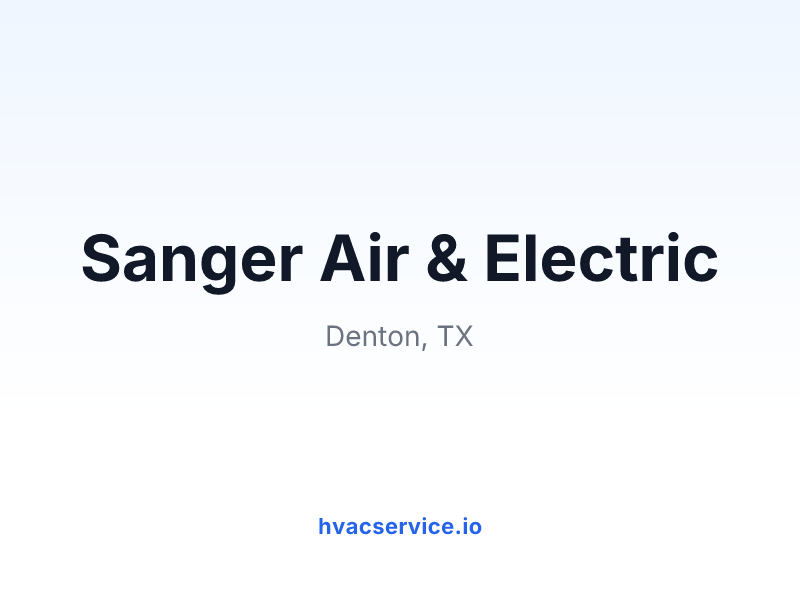 Sanger Air & Electric