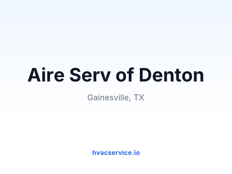 Aire Serv of Denton
