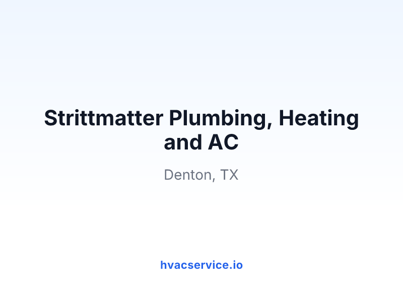 Strittmatter Plumbing, Heating and AC