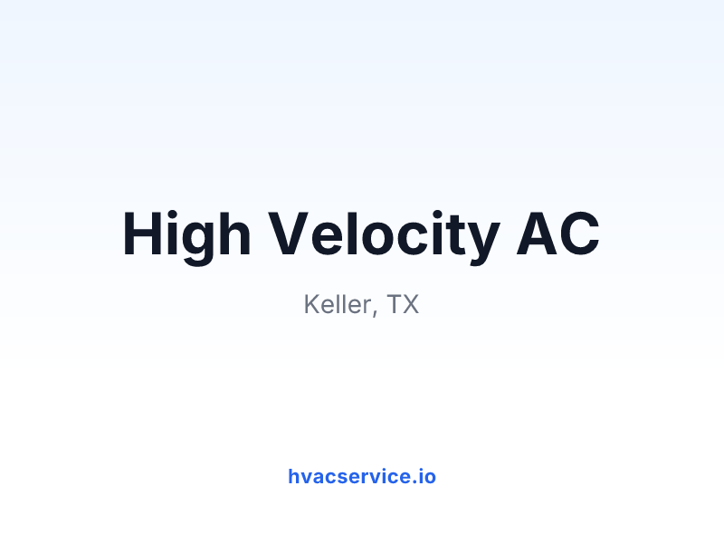 High Velocity AC