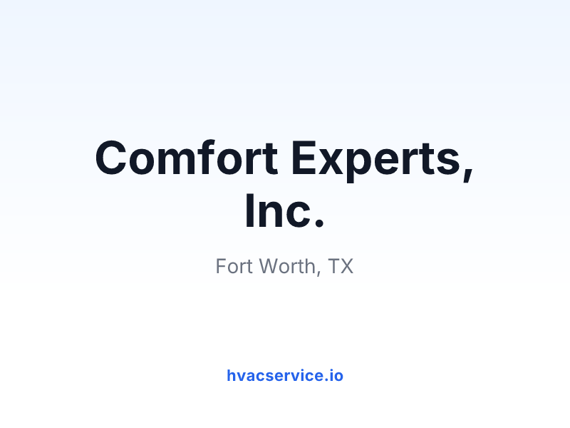 Comfort Experts, Inc.