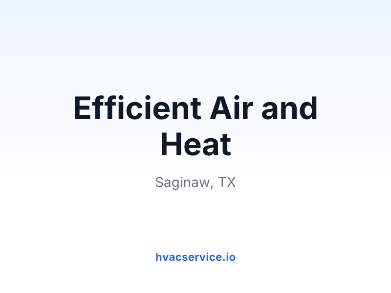Efficient Air and Heat