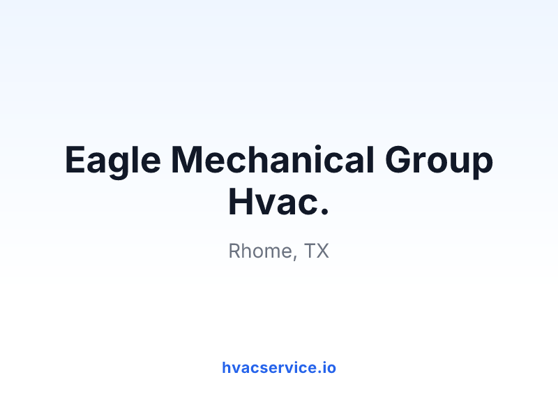 Eagle Mechanical Group Hvac.