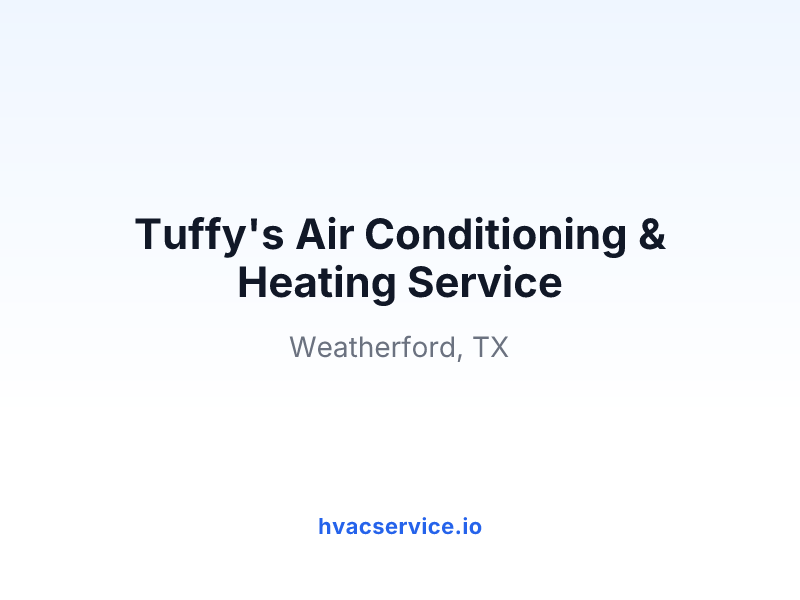 Tuffy's Air Conditioning & Heating Service