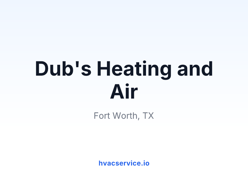 Dub's Heating and Air