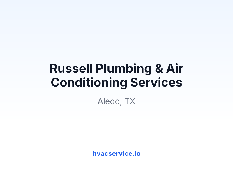 Russell Plumbing & Air Conditioning Services
