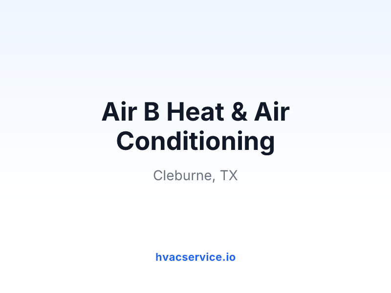 Air B Heat & Air Conditioning