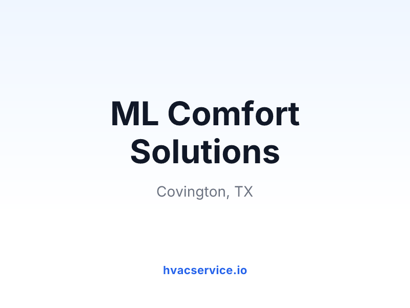 ML Comfort Solutions