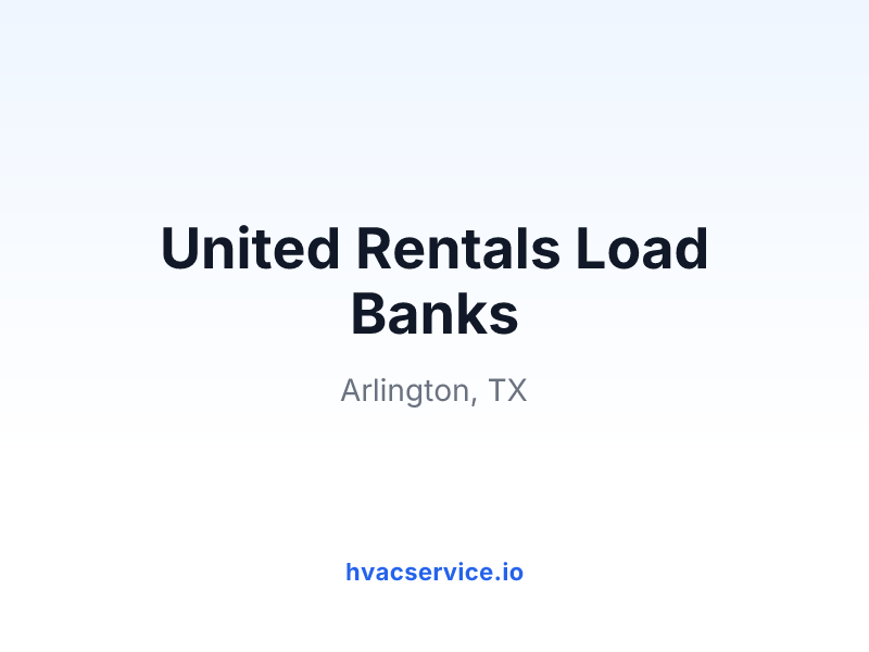 United Rentals Load Banks