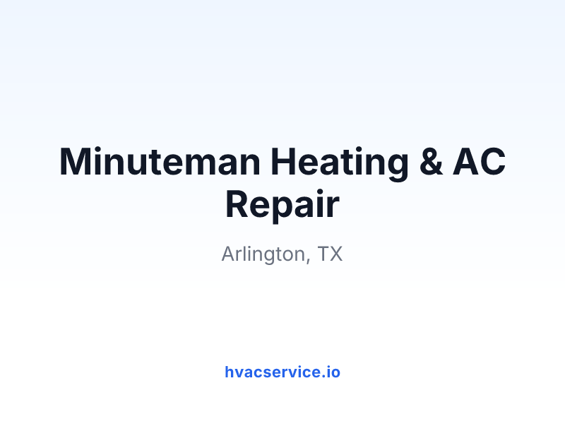Minuteman Heating & AC Repair